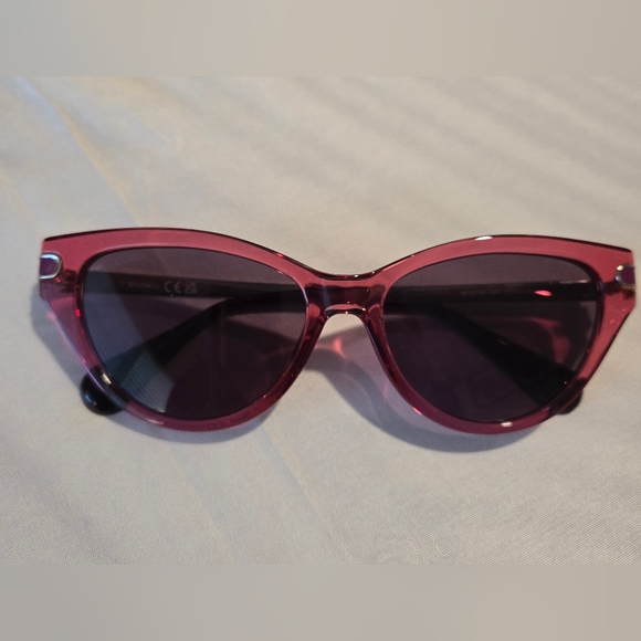 MAX&CO MO0101 66Y CAT EYE SHINY DARK RED/SHINY VIOLET SUNGLASSES. SIZE-54:16:140 - Picture 8 of 14